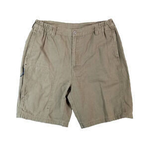 Guide Gear shorts men's medium 34x9 khaki green comfort waist outdoor hiking
